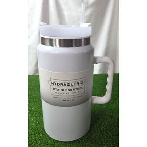 Hydroquench Insulated Tumbler Stainless Steel 64oz Cream Color